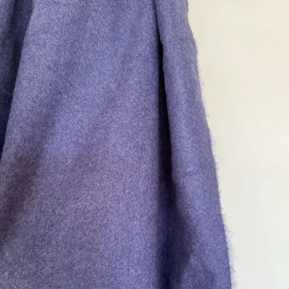 Blue wool scarf - Picture 4 of 4